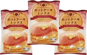 パイオニア企画　ホットケーキミックス（アルミフリー）　300ｇ×3袋　　　　　【製菓材料　洋粉　こだわり食材】