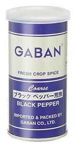 GABAN　ブラックペッパー（荒挽き　缶）　100ｇ×6個　　　【スパイス　ハウス食品　香辛料　パウダー　業務用　黒胡椒　粗挽き】