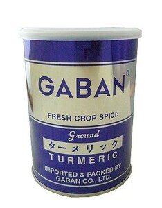GABAN　ターメリックパウダー（缶）　220ｇ×12個　　　【スパイス　ハウス食品　香辛料　粉　業務用　Turmeric　うこん】