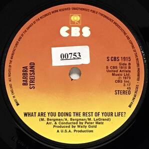 【英7】 BARBRA STREIGHSAND バーブラ・ストライザンド / THE WAY WE WERE 映画 追憶 / 1973 UK盤 7インチシングルレコード EP 45の画像5
