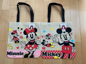 ディズニー ミッキー 不織布 トートバッグ エコバッグ