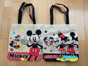 ディズニー ミッキー 不織布 トートバッグ エコバッグ