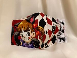 立体インナー ペコちゃん コスプレペコちゃん 猫耳 フリルレース リボン ハンドメイド