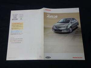 【￥600 即決】ホンダ Fit ARIA フィット アリア GD8 / GD9型 純正 オプションパーツ / アクセサリーカタログ 2007年