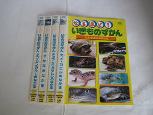 Y9 02668 - なるほど！いきものずかん カメ・カエルのなかま チョウ・クワガタムシのなかま 他2巻 計4枚セット DVD 送料無料 レンタル専用