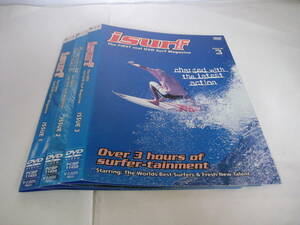 Y9 02729 - isurf The FIRST real DVD Surf Magazine 計3枚（全5巻、4巻・BEST版欠け）DVD 送料無料 レンタル落ち