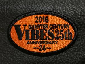 [新品未使用送料込] 2016 VIBES MEETING 25th ANNIVERSARY -24- バイブス ミーティング パッチ ワッペン 普通郵便送料込 送料無料 新品