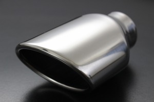 [ free shipping ]s Lee Cat's tsu made muffler cutter 110Φ oval slash [ one-off muffler made . possible to use!]