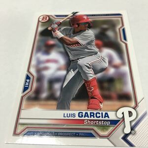 ★MLB 2021 topps BOWMAN MEGA LUIS GARCIA ベースカード★即決