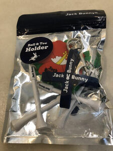 Jack Bunny ハイビスカス ジャックバニーbyパーリーゲイツ ボール&ティーホルダー ゴルフ 新品未使用品