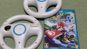 Wii U マリオカート8+ Wiiハンドル セット