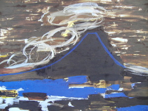 Art hand Auction Hiroshi Okano, 【Montagne Fuji】, Extrait d'un rare livre d'art encadré, Tout neuf avec cadre, Bonne condition, frais de port inclus, peinture, peinture à l'huile, Nature, Peinture de paysage