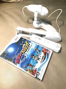 【Wii】 ファミリーフィッシング 竿コン リモコン ヌンチャク付き セット