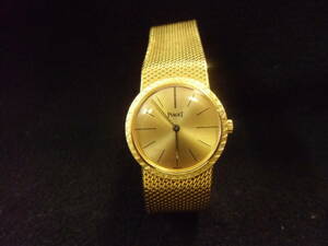 ゴールド　素敵なピアジェ　高級腕時計　手巻き　１８K　PIAGET　トラディション　