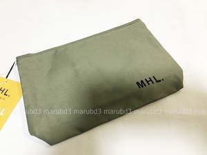 MHL エムエイチエル　ポーチ　カーキ(第３回　「生活のたのしみ展」SPECIAL ITEM)