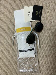 Солнцезащитные очки Fendi Fendi Gold Gold Color Glasses Gold Rame Новая неиспользованная неиспользованная