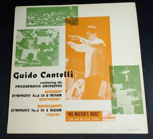 LPレコード グィード・カンテッリ指揮 フィルハーモニア管弦楽団/シューベルト/メンデルスゾーン/Guido Cantelli/UK盤