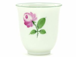 augaru ton cup #u inner rose free cup glass hot water .1 piece AUGARTEN beautiful goods 