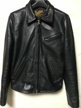 Y'2LEATHER ワイツーレザー　ステアオイルシングルライダース　36　USED　日本製_画像1