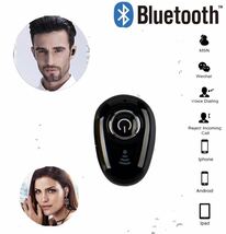 Bluetooth　イヤホン　ワイヤレスイヤホン iPhone　アンドロイド　対応 ブルートゥース 方耳　USB 充電 高音質 重低音 ブラック_画像1