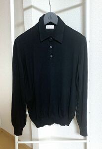 ANDERISEN MORTON special order GRAN SASSOmelino knitted Polo 52 gran saso black Italy made 