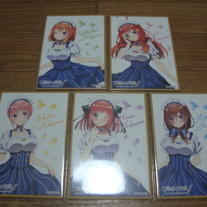 ★ 新品・送料無料 五等分の花嫁 ミニ色紙 全5種 ローソン限定 ★