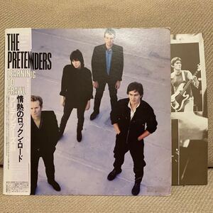 THE PRETENDERS - LEARNING TO CRAWL 日本盤LP　帯付コンディション良！