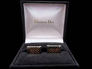 *N3228*# прекрасный товар #[Dior] Dior [ серебряный * Gold ]# запонки!