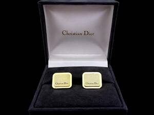 *N3229*# прекрасный товар #[Dior] Dior [ Gold ]# запонки!