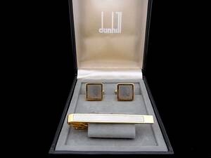 ◎№3288◎■美品■【ｄunhill】ダンヒル【シルバー・ゴールド】■カフス＆ネクタイピン セット♪