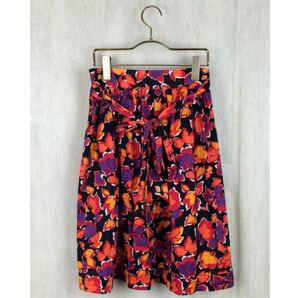 YVES SAINT LAURENT 花柄 巻きスカート