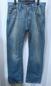 3-3950/ヌーディージーンズ USED加工ブーツカットデニム nudie jeans