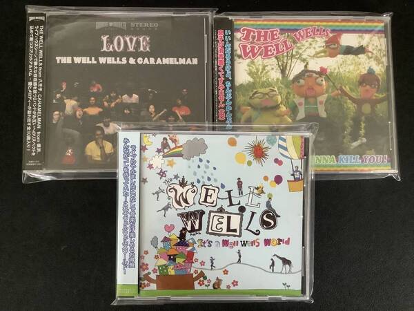 送料無料 新品同様 CD 3枚組 THE WELL WELLS 5735円 パンク PUNK ROCK KOGA CARAMELMAN ウェルウェルズ 八王子