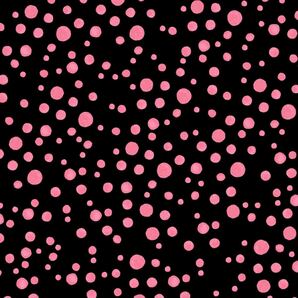 90cm USAコットン ロラライハリス Balloon Dots 黒 ピンク 