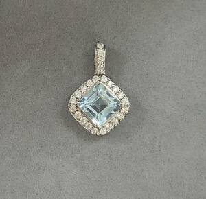  blue topaz pendant top color stone 