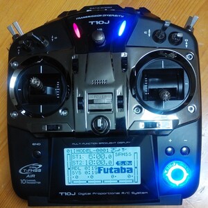 フタバ プロポ T10J ヘリ用 (飛行機用) タミヤ1/14 ビックトラック トレーラー デコトラ ムネトラ 送信機単品