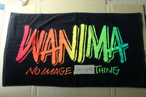 未使用 WANIMA バスタオル 黒×ラスタカラー グッズ