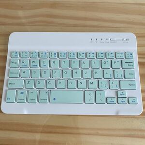 Bluetooth キーボード タブレット iphone USB充電式 白