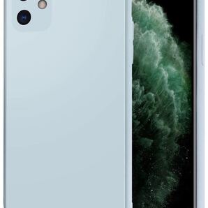 iPhone 11 ケース 2020 新型 肌感 ケース レンズ保護 ブルー