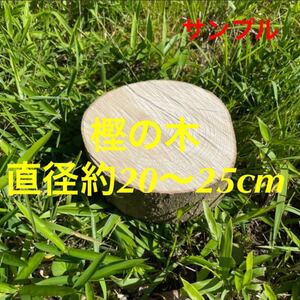 樫の木 コンパクト薪割り台