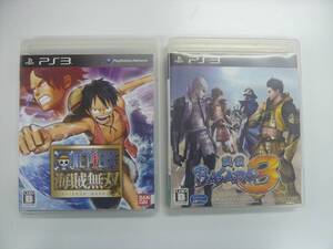 21-PS3-170 プレイステーション3 ワンピース海賊無双 戦国BASARA3 セット 動作品