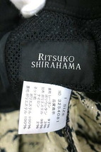 【中古】RITSUKO SHIRAHAMA リツコシラハマ ジャケット レディース ブラック 秋冬 サイズ1_画像3