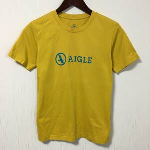 AIGLE　エーグル　半袖Tシャツ　ビックロゴ　メンズXSサイズ　日本製　【YP-2639】