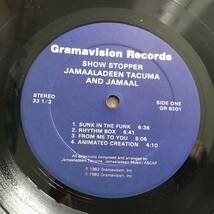 中古LP Jamaaladeen Tacuma ジャマラディーン・タクマ Show Stopper ショウ・ストッパー Gramavision グラマヴィジョン スタインバーガー_画像3