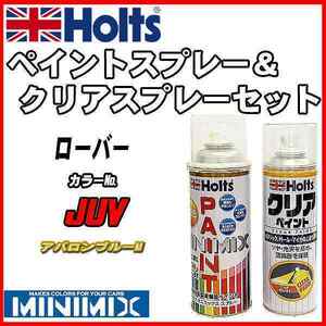 ペイントスプレー ローバー JUV アバロンブルーM Holts MINIMIX クリアスプレーセット