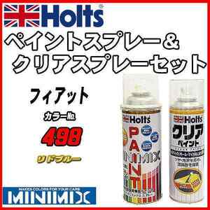 ペイントスプレー フィアット 498 リドブルー Holts MINIMIX クリアスプレーセット