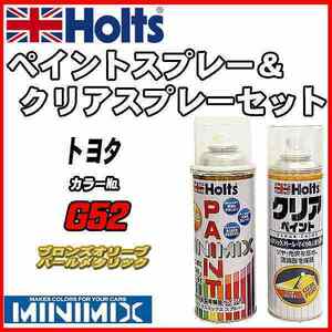 ペイントスプレー トヨタ G52 ブロンズオリーブパールメタリック Holts MINIMIX クリアスプレーセット