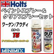 ペイントスプレー ワーゲン / アウディ T5 アイリシュグリーンパール Holts MINIMIX クリアスプレーセット_画像1