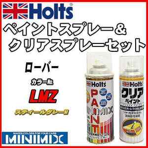 ペイントスプレー ローバー LMZ スティールグレーM Holts MINIMIX クリアスプレーセット