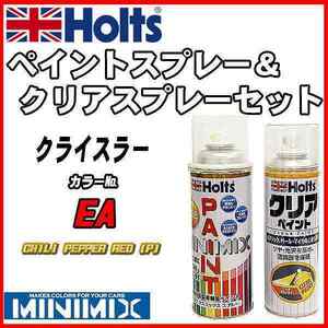 ペイントスプレー クライスラー EA CHILI PEPPER RED (P) Holts MINIMIX クリアスプレーセット